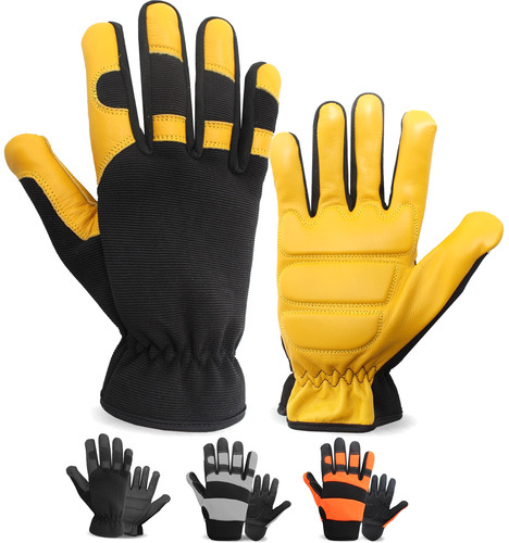 Guanti pelle antivibranti - pelle,